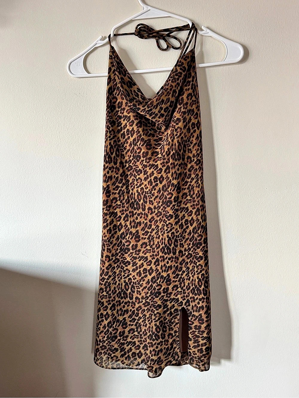 STAUD Bellamy Mini Dress Brown & Black Small Like New